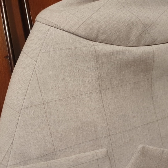 Calvin Klein Plus Size Windowpane Pantsuit sz 18 - Picture 6 of 11